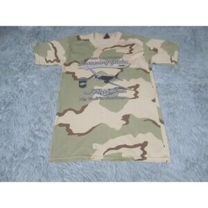 Vintage Rothco Camo Shirt Mens Medium Desert Booker T Screaming Eagles‎ 2000s